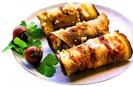 Баклажанные рулетики рецепт приготовления