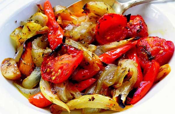 Запеченные овощи в маринаде