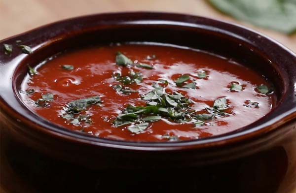 Томатный суп с базиликом рецепт приготовления