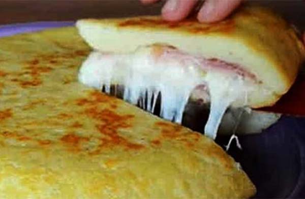 Итальянский картофельный пирог с ветчиной и сыром