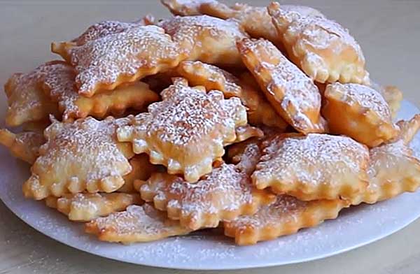 Подушечки хворост завтрак к чаю