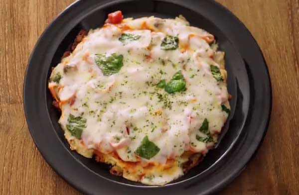 Вкусная картофельная пицца