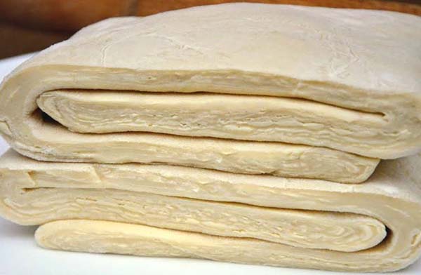 Слоеное тесто - простое  быстрое приготовление