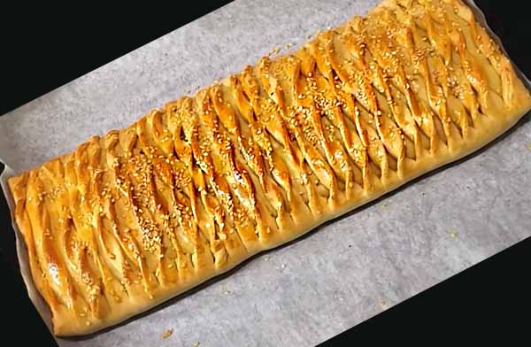 Косичка узбекский пирог с мясом