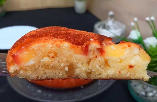 Яблочный пирог из одного яйца