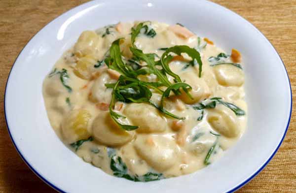 Ньокки в сливочно-грибном соусе