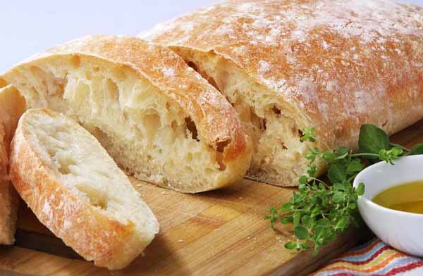 Чиабатта итальянский пшеничный хлеб