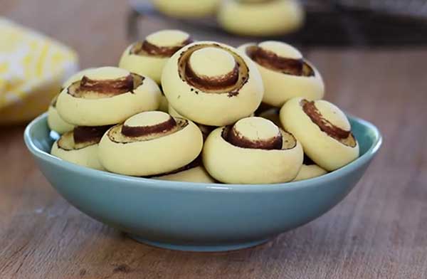 Песочное печенье "Шампиньоны"