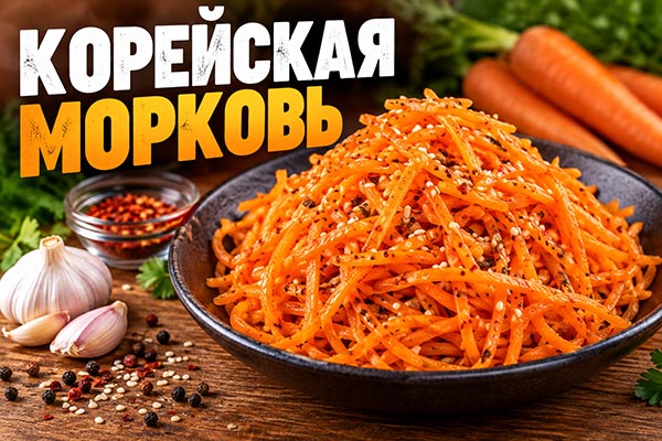 Морковь по-корейски — простой рецепт за 10 минут